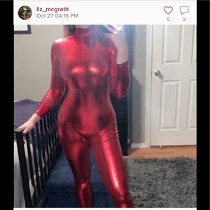 Britney Spears Red catsuit- oops I did it again